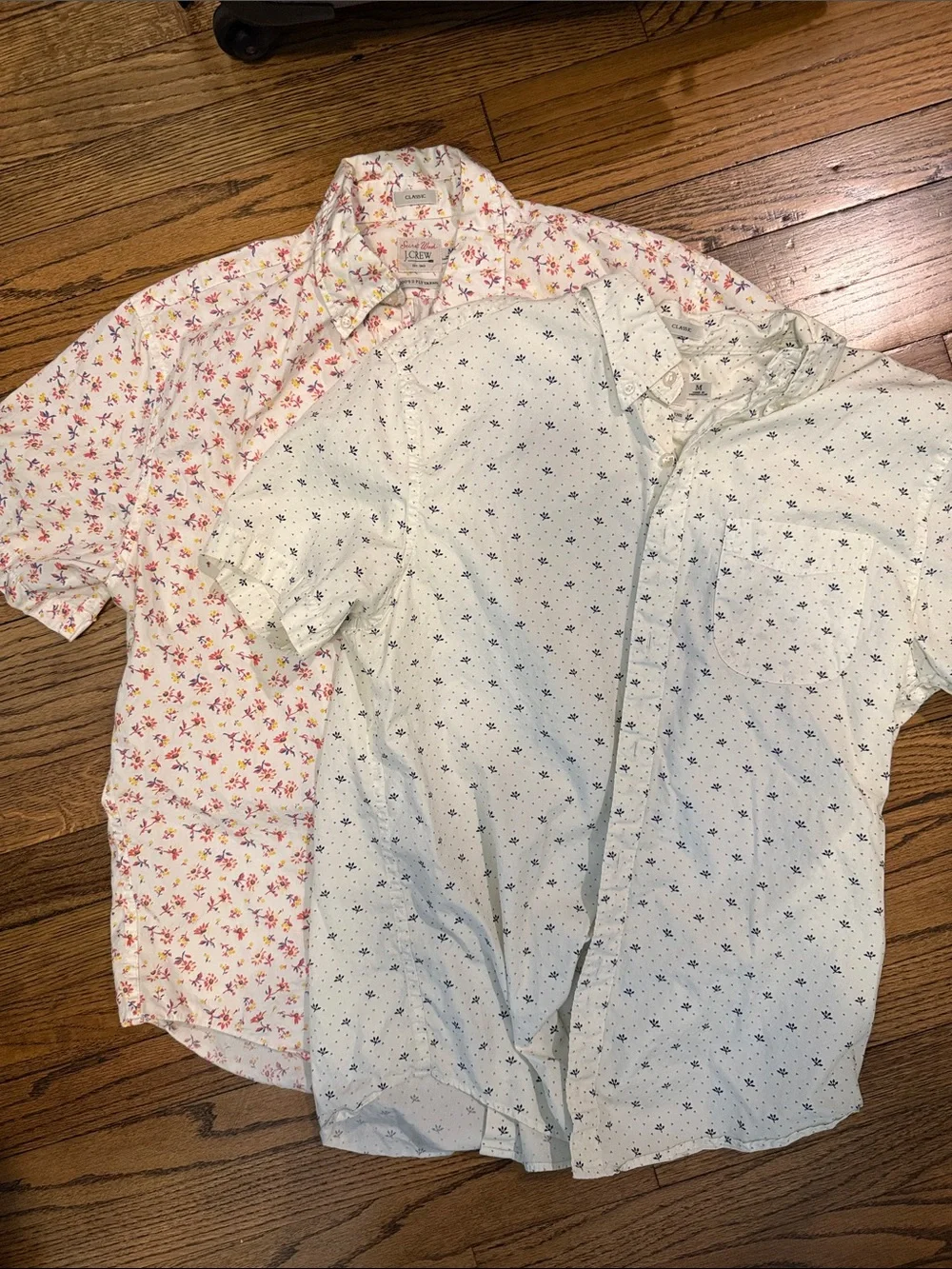 2 J.Crew secret wash shirt sleeve button ups